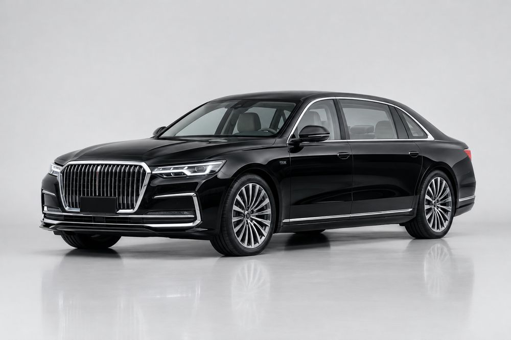 Black First Class Sedan