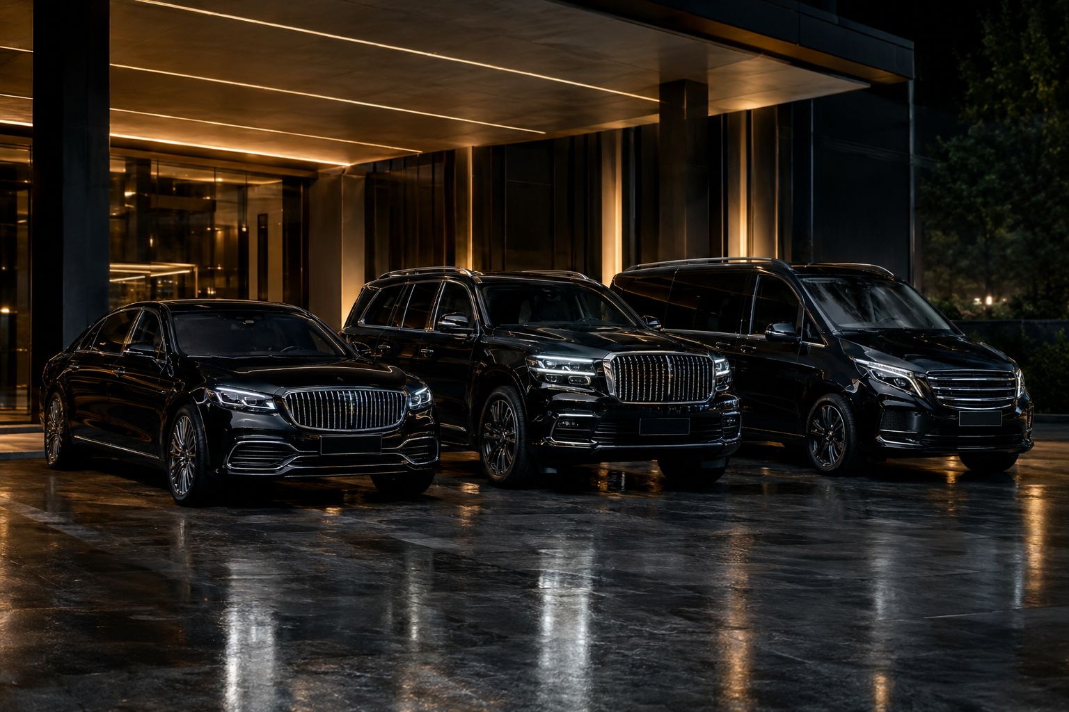 Sydney Limos Hire black luxury fleet